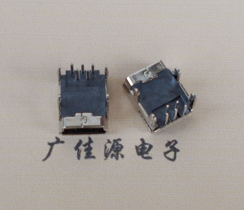 广州Mini usb 5p接口,迷你B型母座,四脚DIP插板,连接器