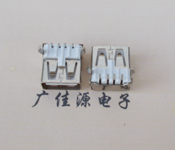 广州USB AF母座 LCP 耐高温250度280度 环保白胶芯