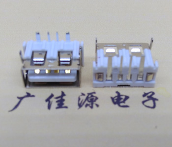 广州大电流过3A电流USB短体母座6.5H引脚加宽