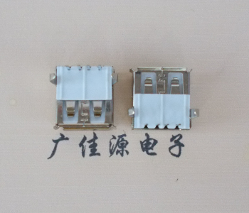 广州usb AF90度插座14.0mm耐高温LCP半包胶芯