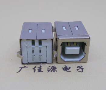 广州USB BF180度母座 打印机接口 立式直插带赛