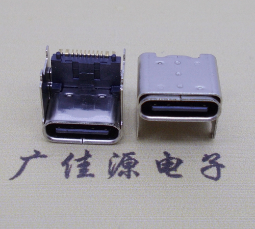 广州快充type-c16p母座加高4.3mm
