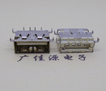 广州USB A母 反向90度 沉板1.1/1.9插板无卷边