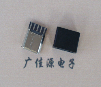 广州麦克-迈克 接口USB5p焊线母座 带胶外套 连接器