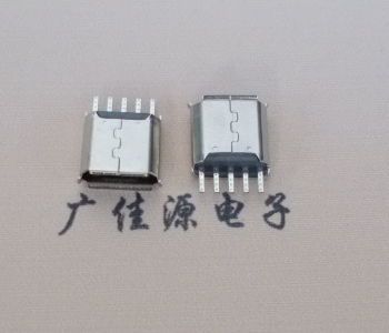 广州Micro USB接口 母座B型5p引脚焊线无后背