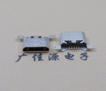 广州MK USB B Type 沉板0.9母座后两脚SMT口不卷边