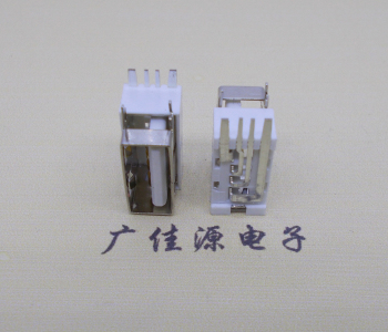 广州USB侧立式短体10.0尺寸 侧插加宽脚5A大电流插座