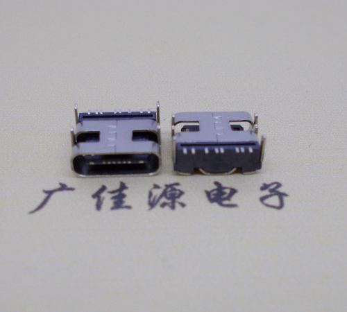 广州Type-C8P母座卧式四脚插板连接器