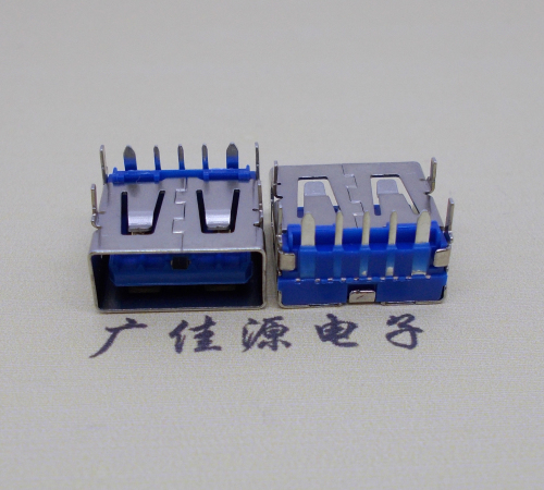 广州 USB5安大电流母座 OPPO蓝色胶芯,快速充电接口