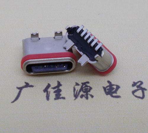 广州立式贴片防水Type-C6P母座连接器