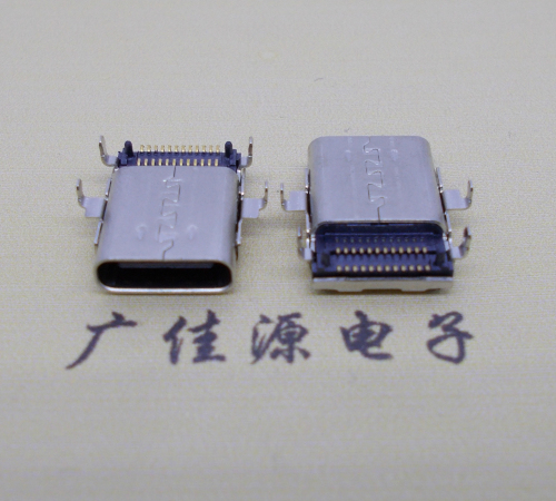 广州沉板usb 3.1 type-c24p母座双排贴板L=12.8mm