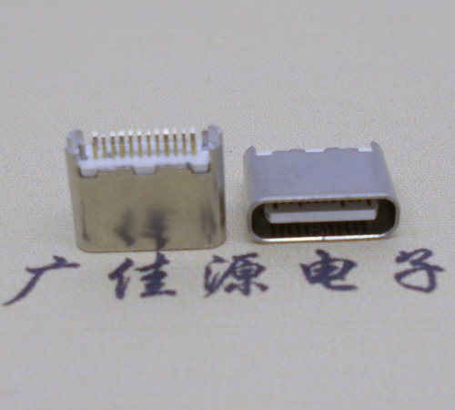 广州type-c24p母座短体6.5mm夹板连接器