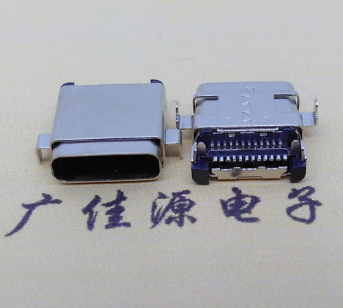 广州板上型type-c24p母座 卧式type-c母座连接器