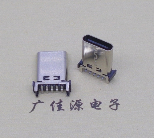 广州type c10p母座直立式贴板H=13.10、13.70、15.0mm支持快充、数据传输