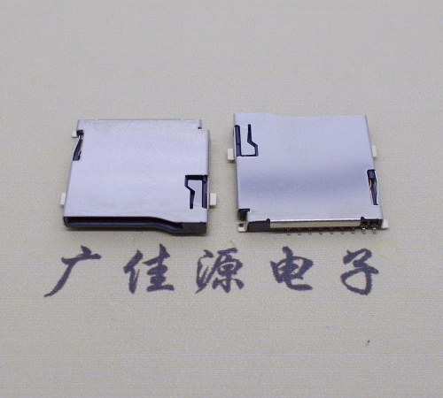 广州TF PUSH 外焊9pin卡座 自弹内存SD手机读卡器卡座