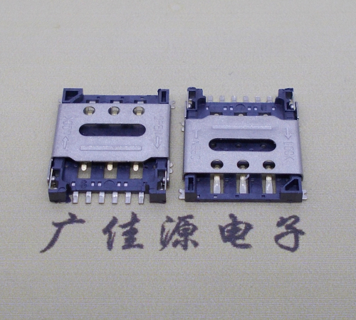 广州翻盖式 NANO SIM1.45H 6PIN卡座小卡槽手机内存卡